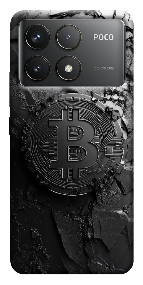 Чохол Dark bitcoin для Xiaomi Poco F6 Pro