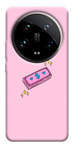Чехол Simple pink money для Xiaomi 14 Ultra