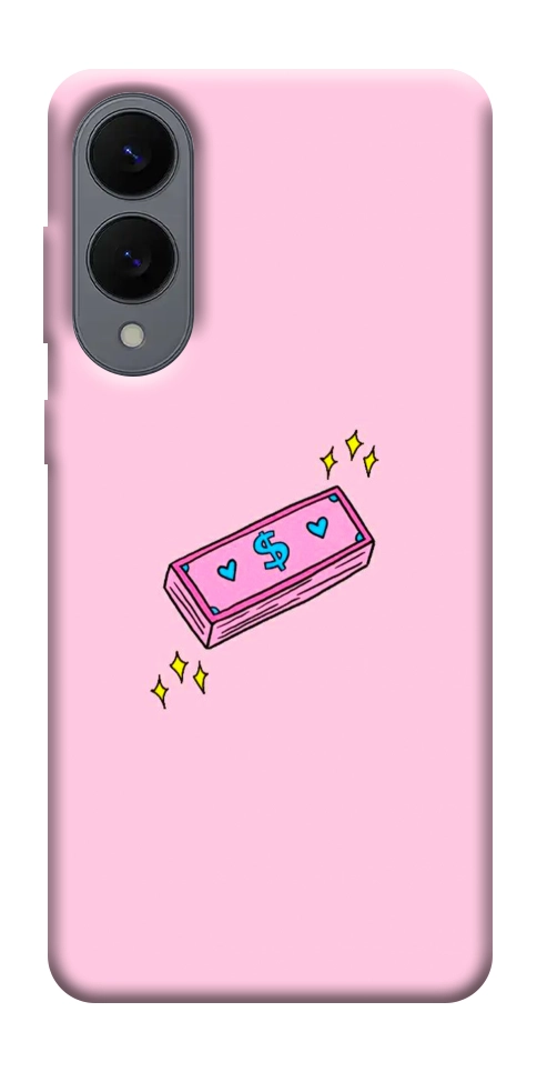 Чехол Simple pink money для Galaxy S25 Edge