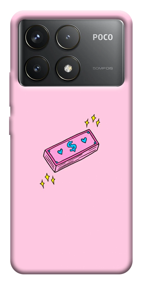 Чохол Simple pink money для Xiaomi Poco F6 Pro