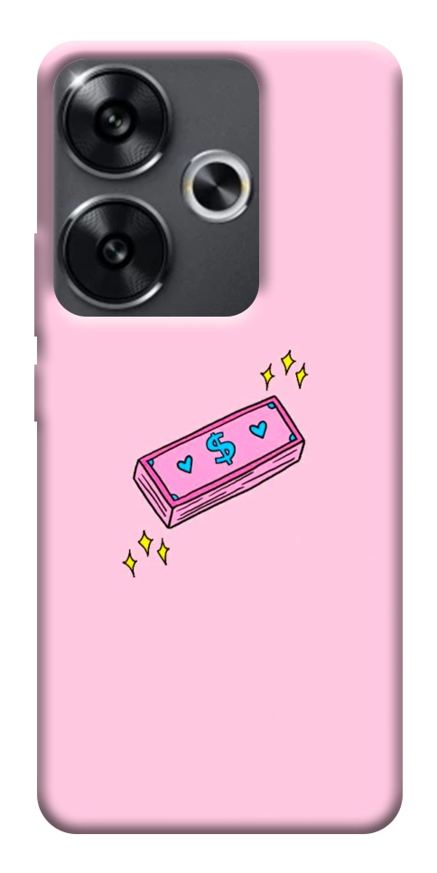 Чохол Simple pink money для Xiaomi Poco F6