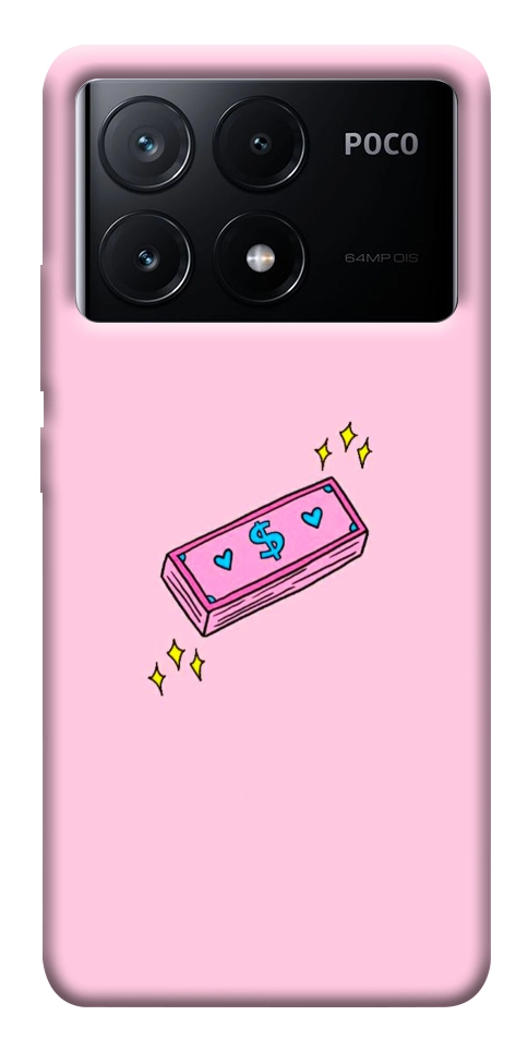 Чехол Simple pink money для Xiaomi Poco X6 Pro