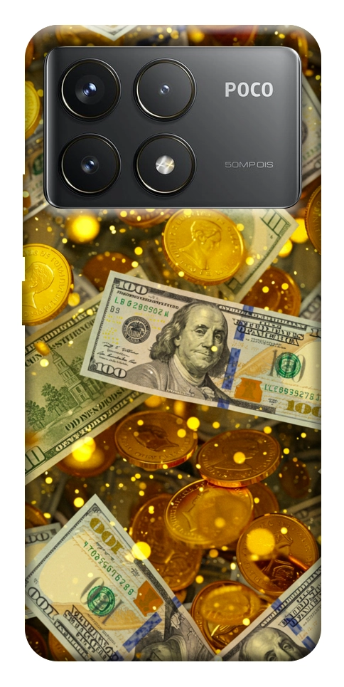 Чохол Gold and dollars для Xiaomi Poco F6 Pro