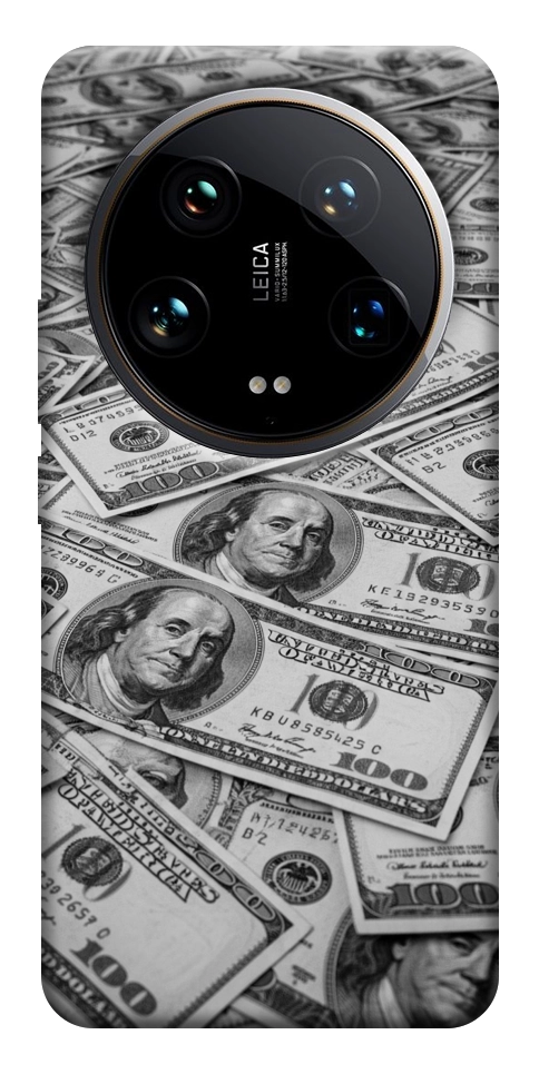 Чехол Dollars background для Xiaomi 14 Ultra