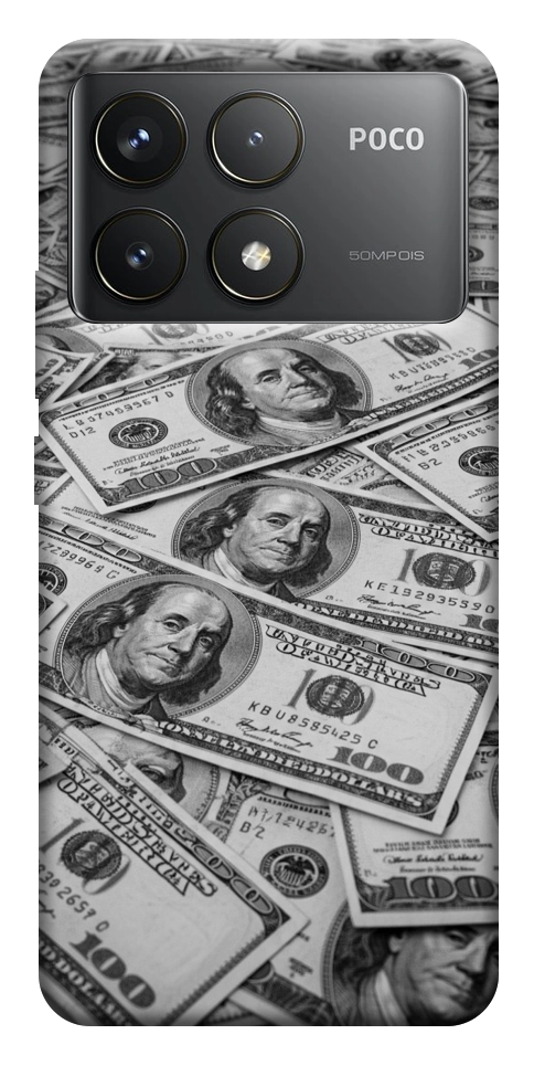 Чохол Dollars background для Xiaomi Poco F6 Pro