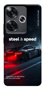 Чехол Black and red care для Xiaomi Poco F6