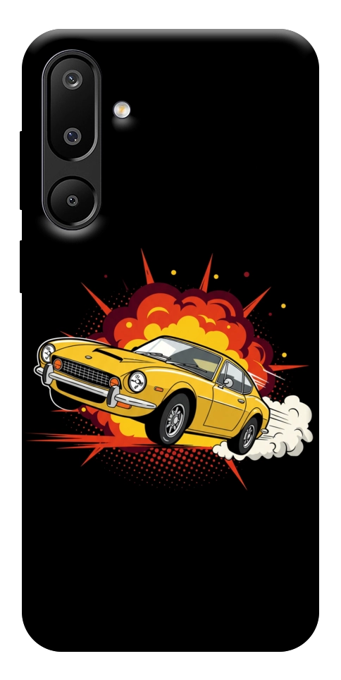 Чохол Retro comics car black для Galaxy M16 5G