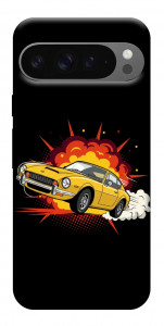 Чохол Retro comics car black для Google Pixel 10 Pro XL