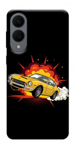 Чехол Retro comics car black для Galaxy S25 Edge