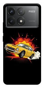 Чохол Retro comics car black для Xiaomi Poco F6 Pro