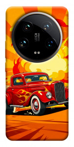 Чехол Retro comics car для Xiaomi 14 Ultra