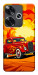 Чехол Retro comics car для Xiaomi Poco F6