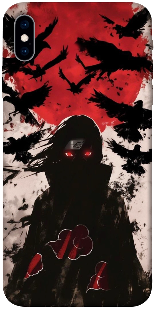 Чохол Itachi black ravens для iPhone XS