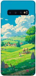 Чехол Miyazaki landscape для Galaxy S10 Plus (2019)
