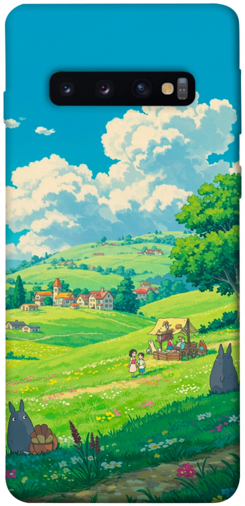 Чехол Miyazaki landscape для Galaxy S10 (2019)