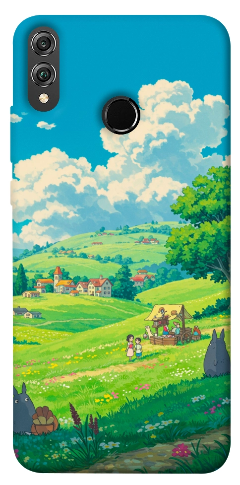 Чехол Miyazaki landscape для Huawei Honor 8X