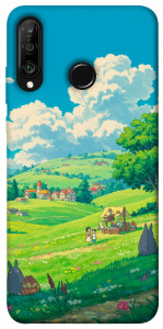 Чехол Miyazaki landscape для Huawei P30 Lite