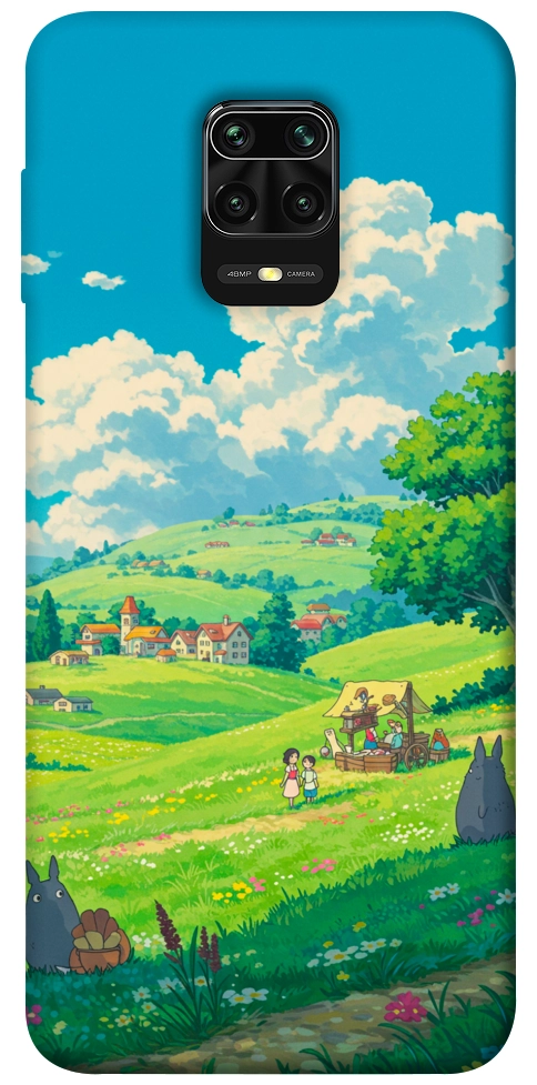 Чохол Miyazaki landscape для Xiaomi Redmi Note 9 Pro