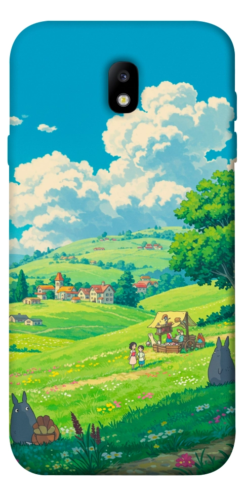 Чехол Miyazaki landscape для Galaxy J7 (2017)