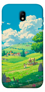 Чехол Miyazaki landscape для Galaxy J7 (2017)