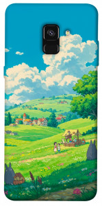 Чехол Miyazaki landscape для Galaxy A8 (2018)