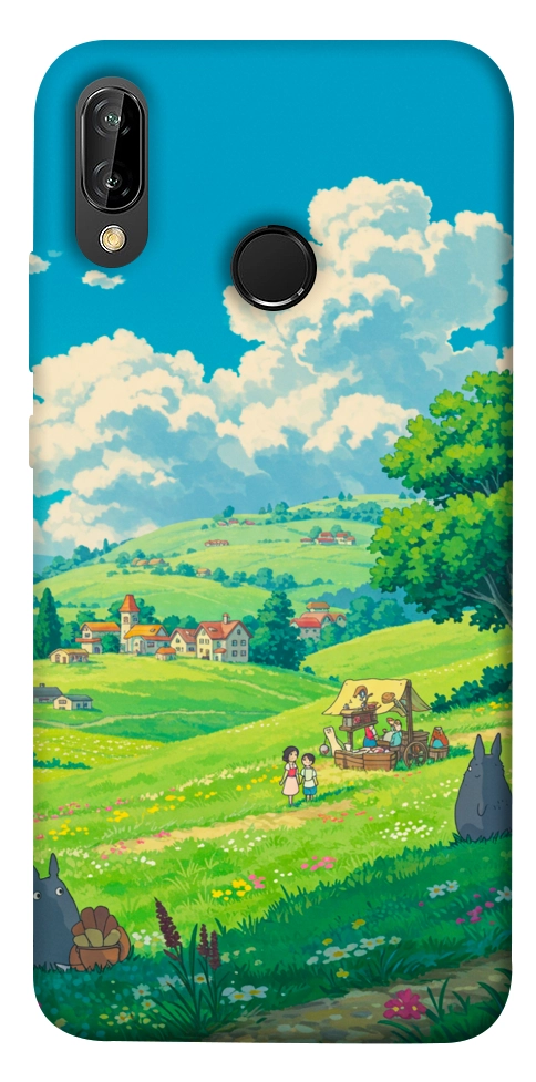 Чохол Miyazaki landscape для Huawei P20 Lite