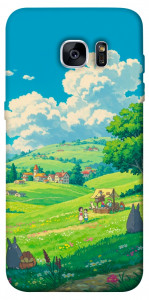 Чехол Miyazaki landscape для Galaxy S7 Edge