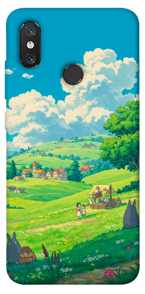 Чехол Miyazaki landscape для Xiaomi Mi 8