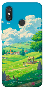 Чехол Miyazaki landscape для Xiaomi Mi 8