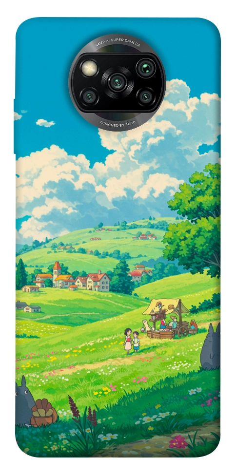 Чохол Miyazaki landscape для Xiaomi Poco X3 NFC