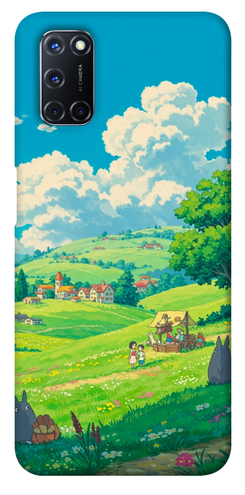 Чехол Miyazaki landscape для Oppo A92