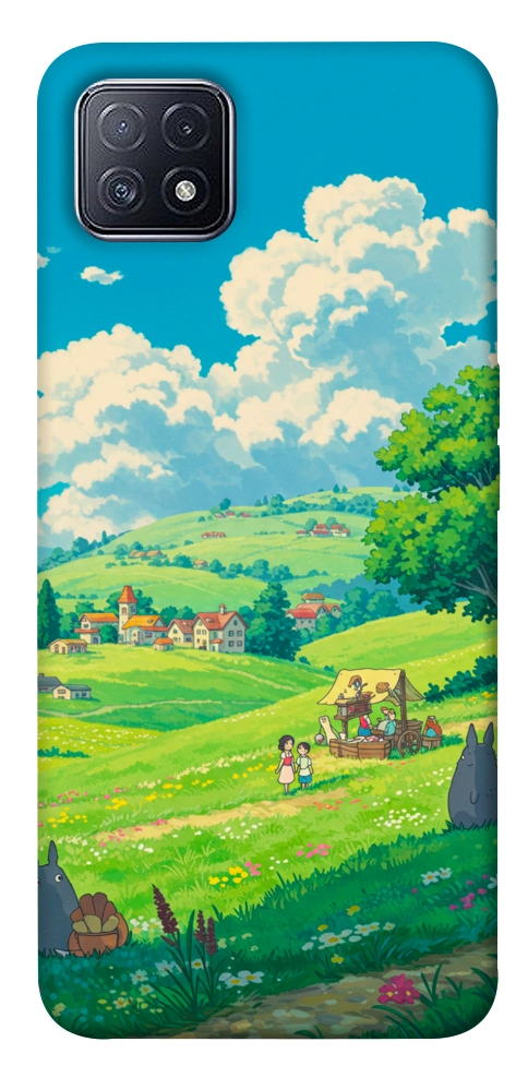 Чехол Miyazaki landscape для Oppo A73