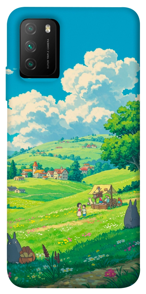 Чехол Miyazaki landscape для Xiaomi Poco M3