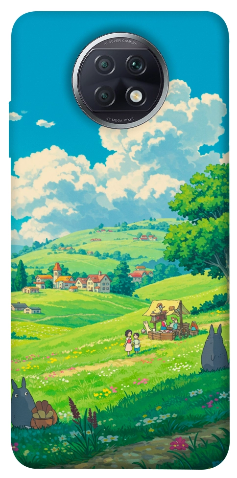 Чехол Miyazaki landscape для Xiaomi Redmi Note 9T