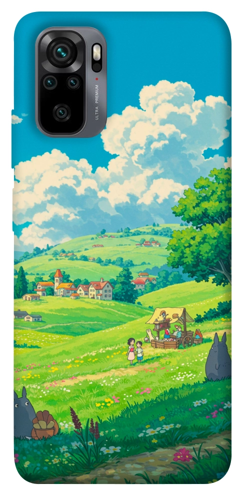 Чохол Miyazaki landscape для Xiaomi Redmi Note 10
