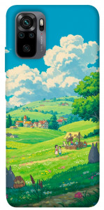 Чехол Miyazaki landscape для Xiaomi Redmi Note 10S