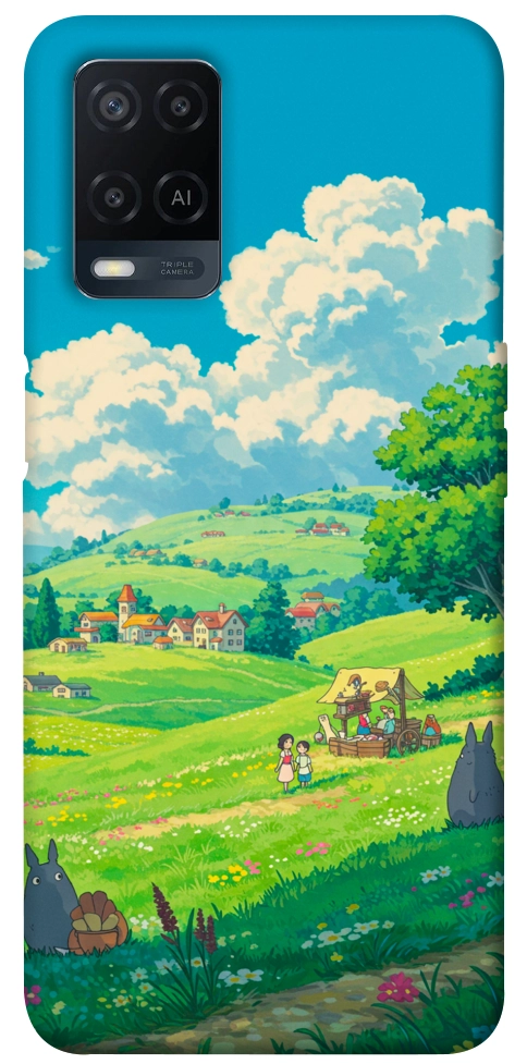 Чохол Miyazaki landscape для Oppo A54 4G