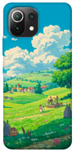 Чехол Miyazaki landscape для Xiaomi Mi 11 Lite