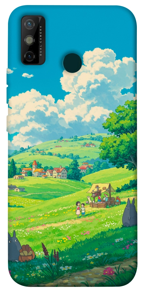 Чехол Miyazaki landscape для TECNO Spark 6 Go