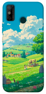 Чехол Miyazaki landscape для TECNO Spark 6 Go