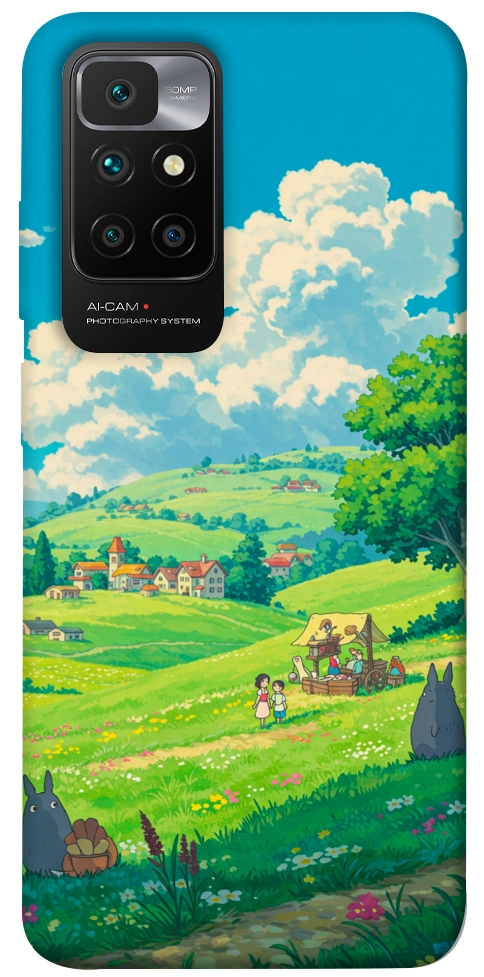 Чохол Miyazaki landscape для Xiaomi Redmi 10