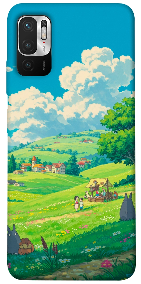 Чохол Miyazaki landscape для Xiaomi Redmi Note 10 5G