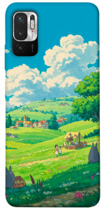 Чохол Miyazaki landscape для Xiaomi Redmi Note 10 5G