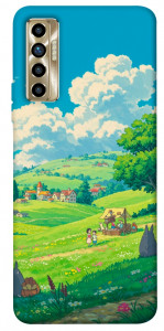 Чехол Miyazaki landscape для TECNO Camon 17P