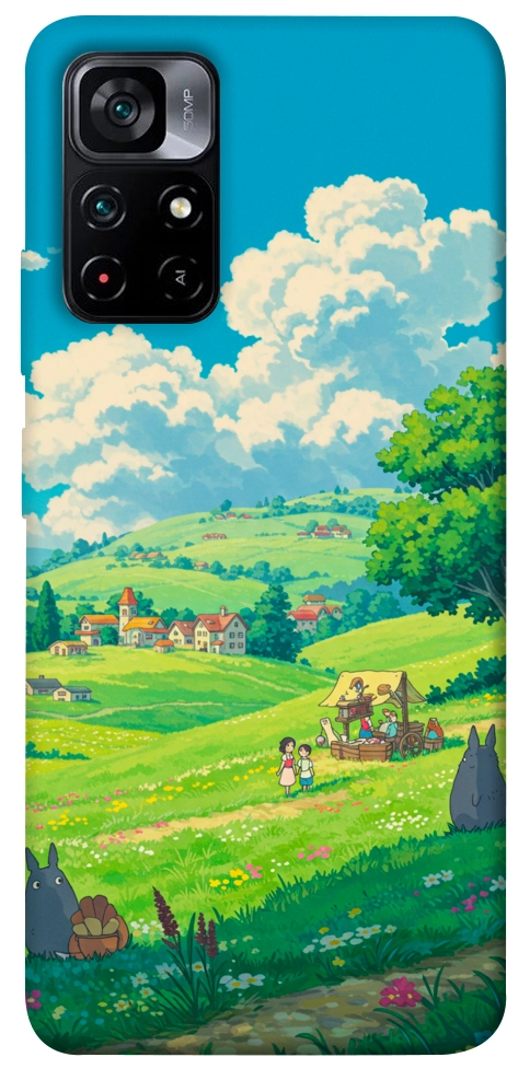 Чехол Miyazaki landscape для Xiaomi Poco M4 Pro 5G