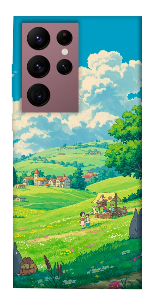 Чехол Miyazaki landscape для Galaxy S22 Ultra