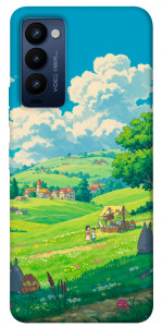 Чохол Miyazaki landscape для Tecno Camon 18 P