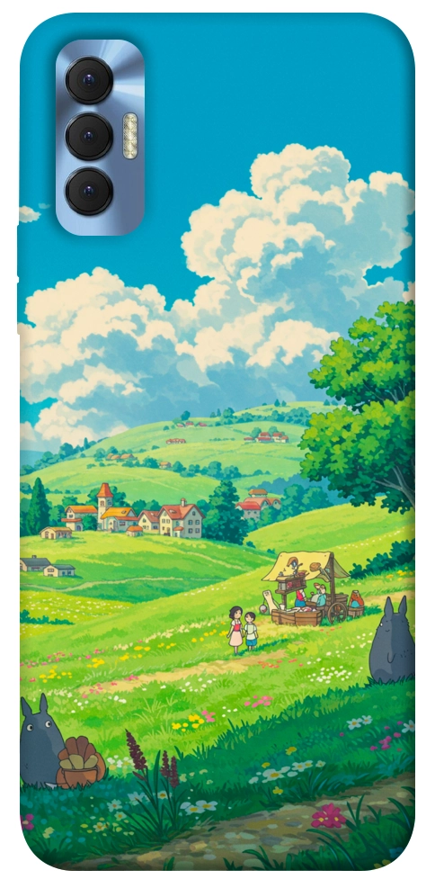 Чохол Miyazaki landscape для TECNO Spark 8P