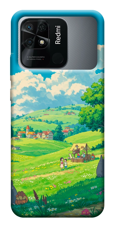 Чохол Miyazaki landscape для Xiaomi Redmi 10C