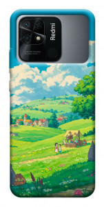 Чохол Miyazaki landscape для Xiaomi Redmi 10C